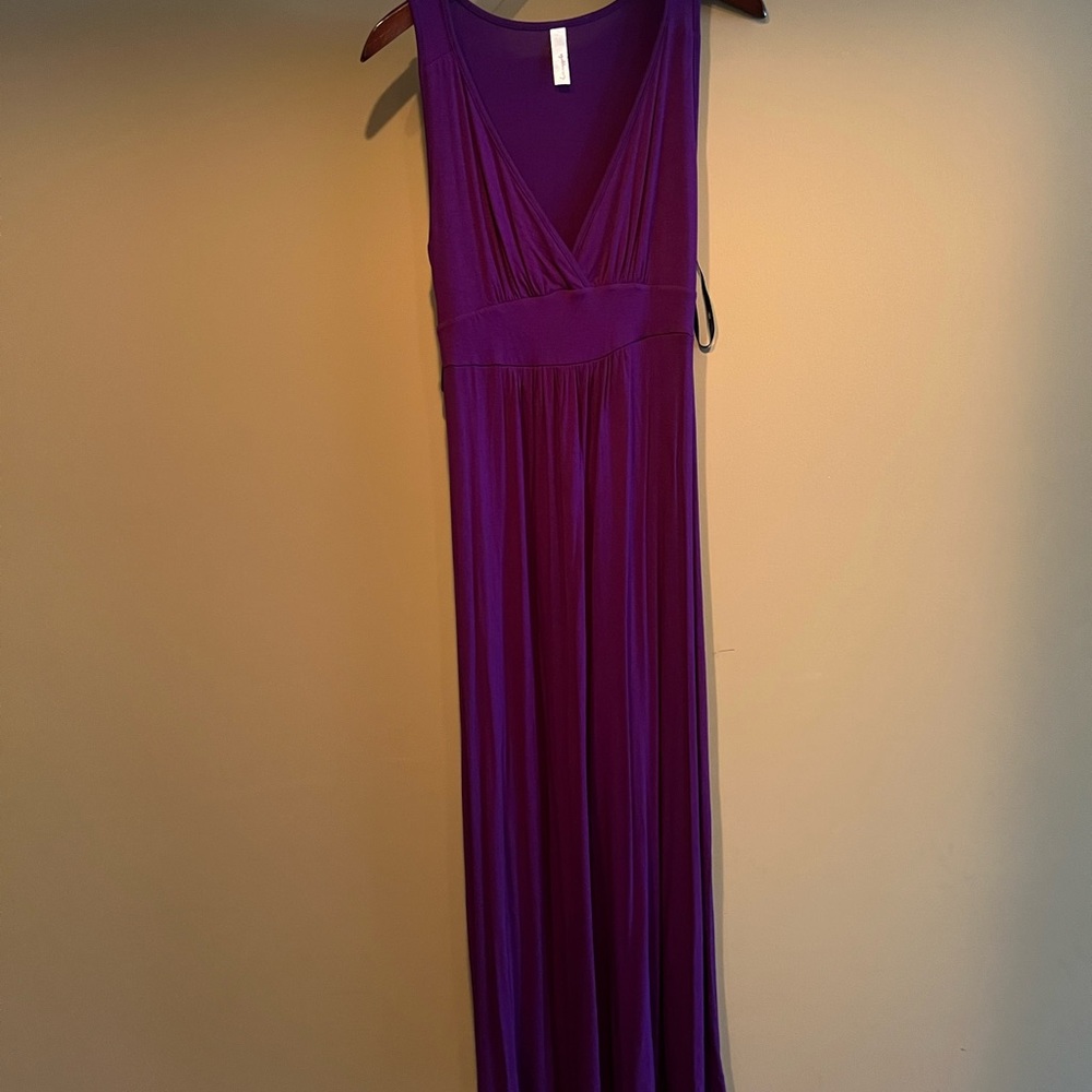 Purple Loveapella soft cotton maxi dress